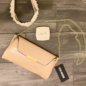 Steve Madden Nude Cutch Crossbody Bag